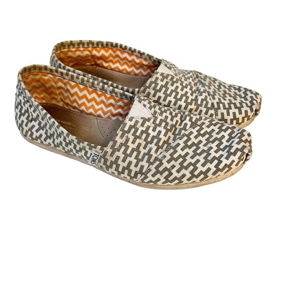 Jonathan Adler for Toms Geometric Print Slip On Shoes 6.5 - Picture 1 of 6